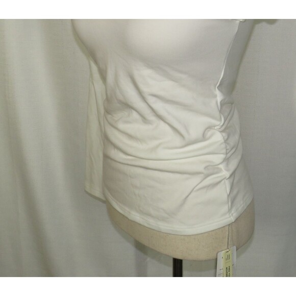 OGL Soft Cozy Thermal Brushed V Neck Long Sleeve Ruched Brami Top Size Medium - Picture 7 of 10
